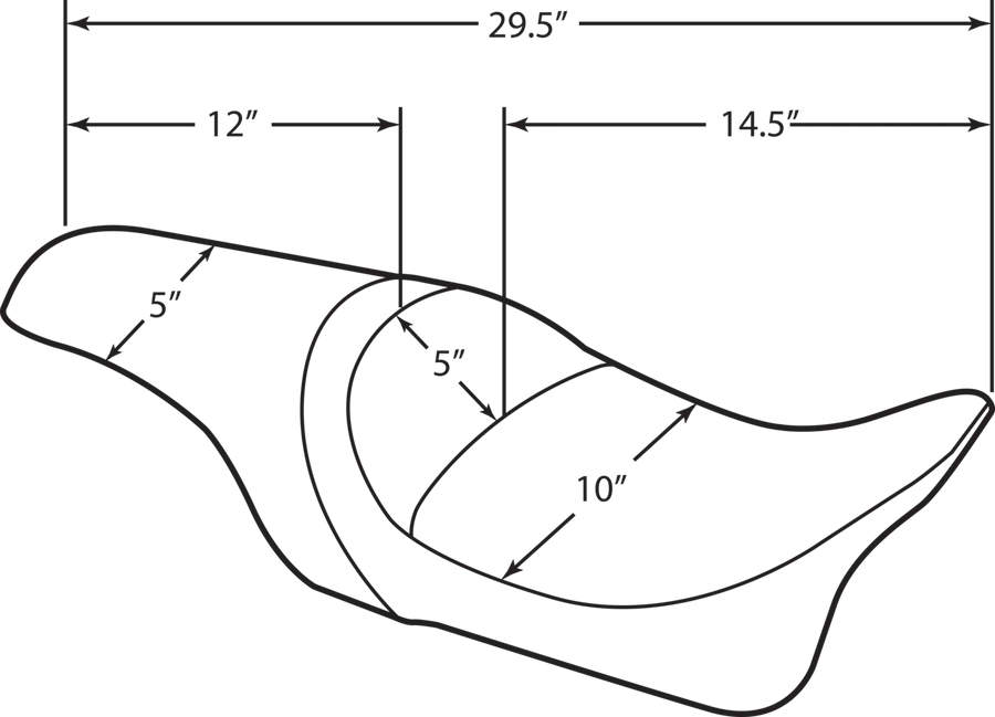 harley davidson flhri [DRAG SPECIALTIES] – Siège Predator