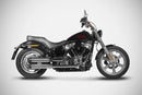 harley-davidson street bob [ZARD] – Overlapped Slip-Ons Schalldämpfer für HD-SOFTAIL M8-6