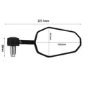 Rétroviseurs de guidon 2 pièces [E-mark] - KTM RC 125 390 690 790 890 1290 Duke vue de face