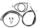 Harley Davidson Fxsb [LA CHOPPERS] – Standard Schwarz Vinyl Lenkerzug/Bremsleitung Kit