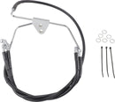 harley davidson flhtcui [DRAG SPECIALTIES] - Extended Black Vinyl Brake Line Kit-1