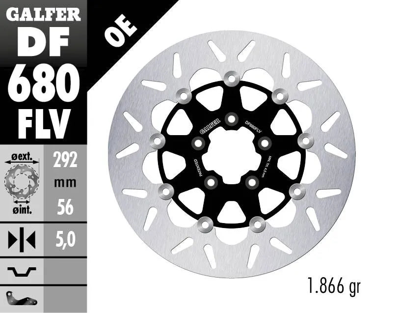 Harley-Davidson FXST 1584 Softail Standard [2010] - Round floating brake disc - picture 2