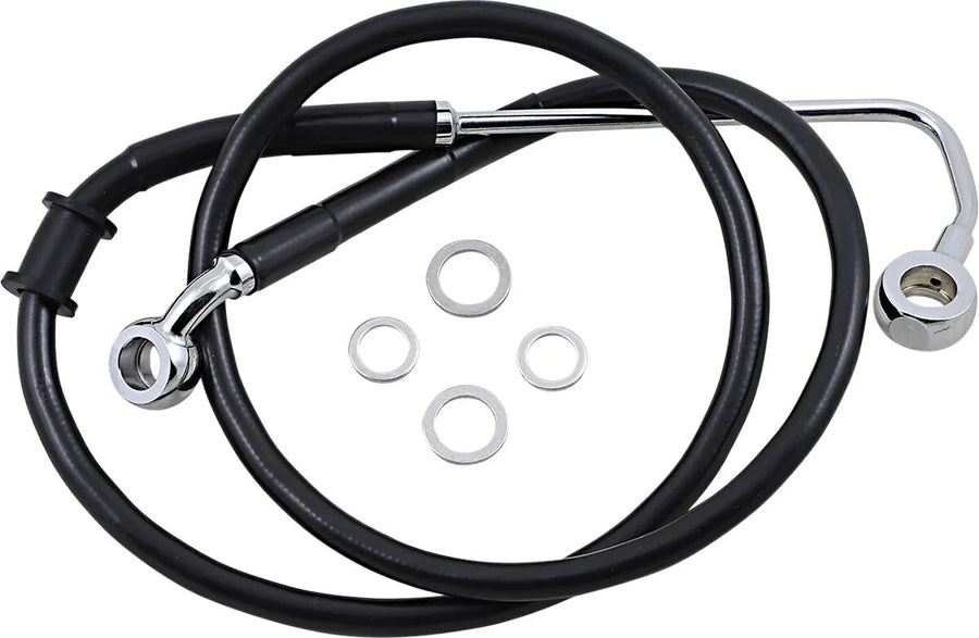 harley davidson fxsb [DRAG SPECIALTIES] - Conduite de frein rallongée en acier inoxydable