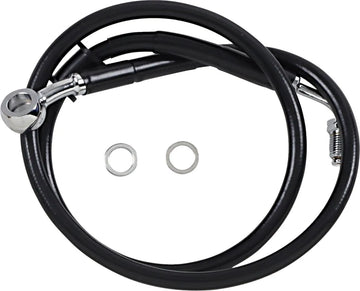 harley-davidson street bob [DRAG SPECIALTIES] – Extended stainless steel brake line