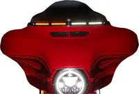 Harley Davidson Flhtcui [CUSTOM DYNAMICS] – Genesis® 4 Dynamic LED Batwing-Scheibenzierleiste