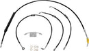 Harley Davidson Fxdrs 114 [LA CHOPPERS] – Standard Schwarz Vinyl Lenkerzug/Bremsleitung Kit