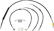 Harley Davidson Fxdrs 114 [LA CHOPPERS] - Standard Black Vinyl Handlebar Cable/Brake Line Kit