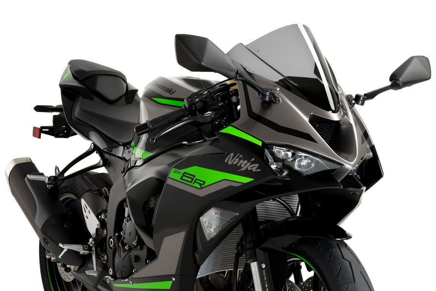 KAWASAKI ZX-6R NINJA [2025] – Z-Racing Scheibe – Mattschwarz