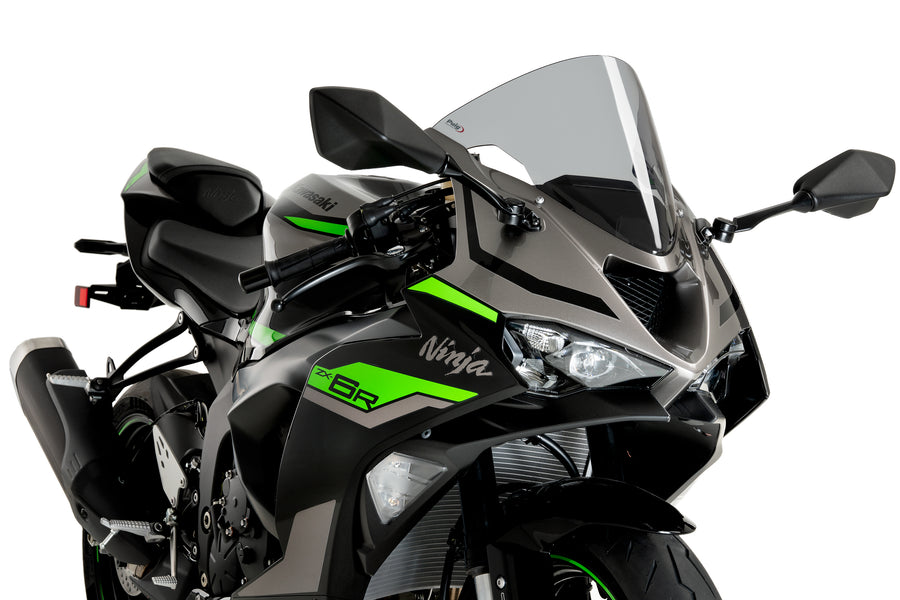 KAWASAKI ZX-6R NINJA [2025] – Bulle R-Racer – Noir