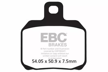 Ducati 848 [EBC]-half-sintered VEE brake pads