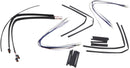 Harley-Davidson Street Bob [BURLY BRAND] - Kit complet de câbles/lignes de guidon en vinyle noir pour cintres Ape-3