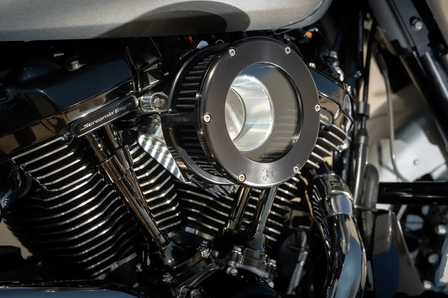 Harley-Davidson FXSBSE 1800 Breakout CVO [2013] - Kit de filtre à air BA - Surface : Noir, Transparent - Image 2