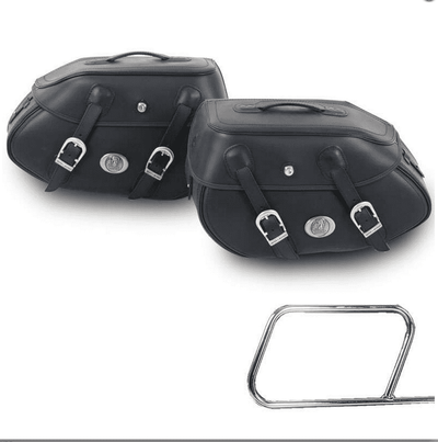 Motorcycle bag [Hepco & Becker] - saddlebags Buffalo black - tube pannier holder