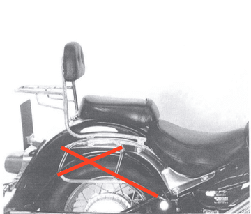 Suzuki VL 800 Intruder VO [2001-2016] - Sissybar without luggage bridge