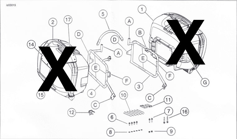 Buell XB 12 Ulysses [2006-2010] - case carrier