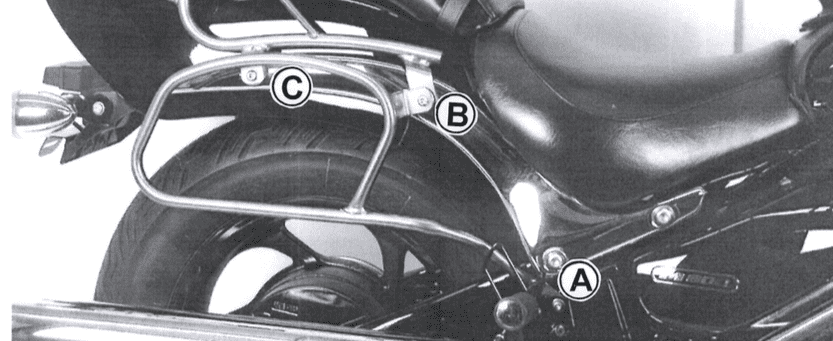 Suzuki M 800 Intruder [2005-2009] - Packtaschenhalter