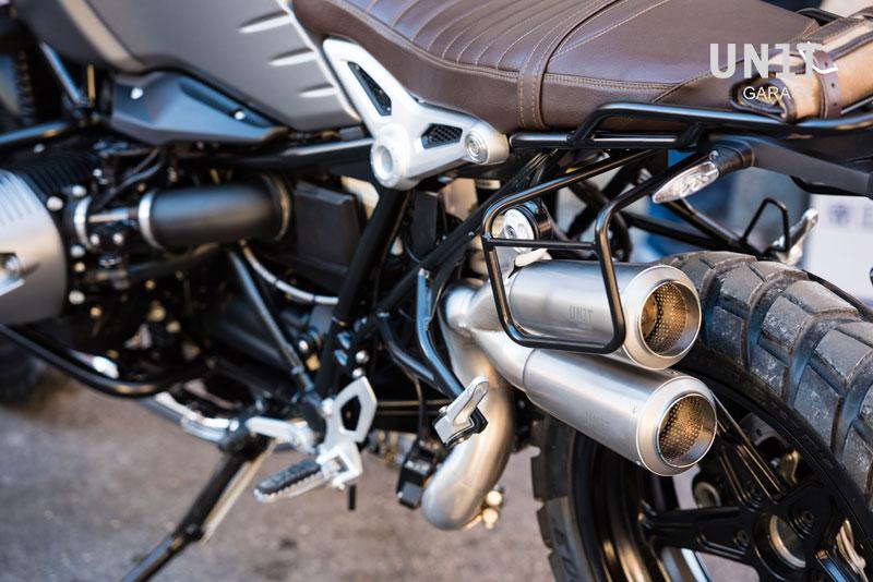 BMW R nineT 1200 Urban G/S (hoher Auspuff) [2017-2023] - Canvas Seitentasche + Doppelrahmen NineT