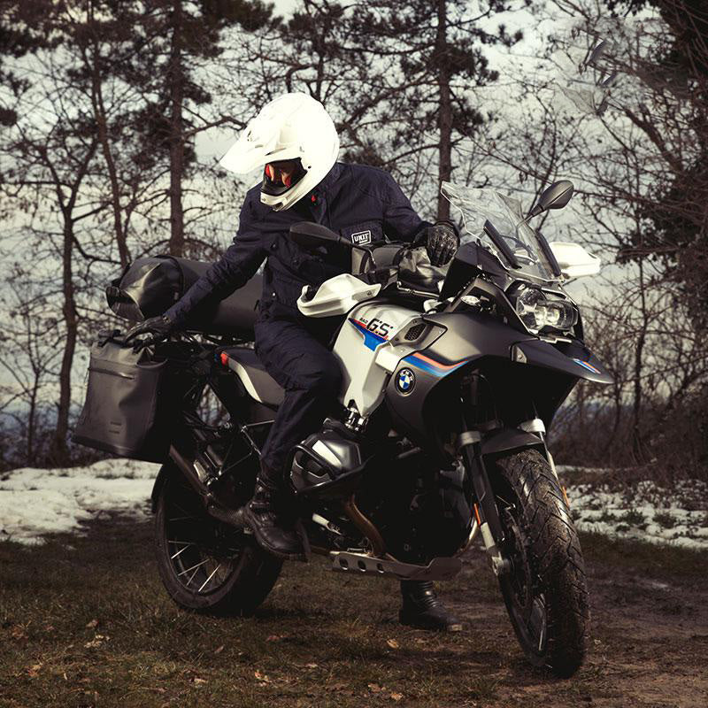 BMW R 12 nineT [2024-2026] - Khali Seitentasche aus TPU 35L - 45L + Aluminiumplatte auf der Schalldämpferseite