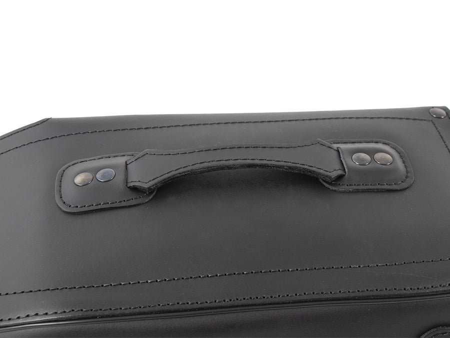 Sacoche moto [Hepco & Becker] - Cuir Buffalo Big noir gauche – C-Bow