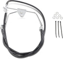 harley davidson flhtcui [DRAG SPECIALTIES] – Verlängertes schwarzes Vinyl-Bremsleitungs-Kit-2