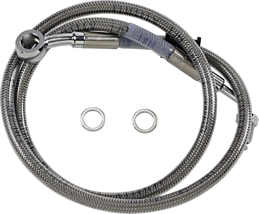 harley-davidson street bob [DRAG SPECIALTIES] – Verlängerte Edelstahl-Bremsleitung