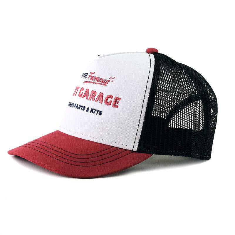BMW R 1150 GS Adventure [2002-2006] - Unit Garage Vintage-Trucker-Cap Weiß/Rot