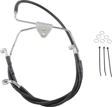 harley davidson flhtc [DRAG SPECIALTIES] – Edelstahl Bremsleitungs-Kit