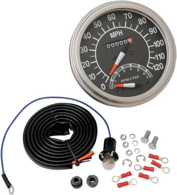 Harley Davidson FX [DRAG SPECIALTIES] – 5" FL-Style 2:1 Tachometer