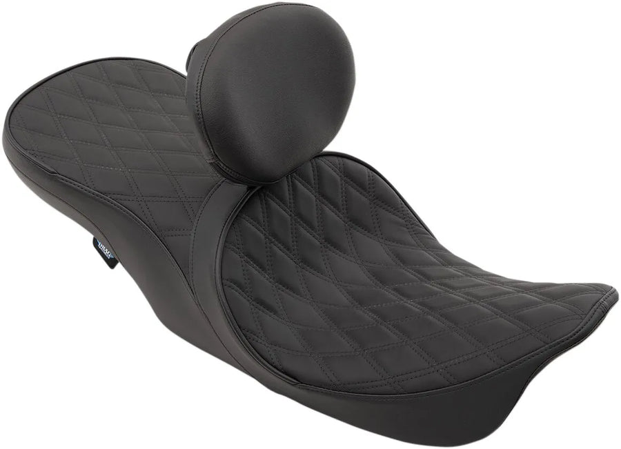 harley davidson flhri [DRAG SPECIALTIES] - Front positioned 2-up touring leather seat with low profile