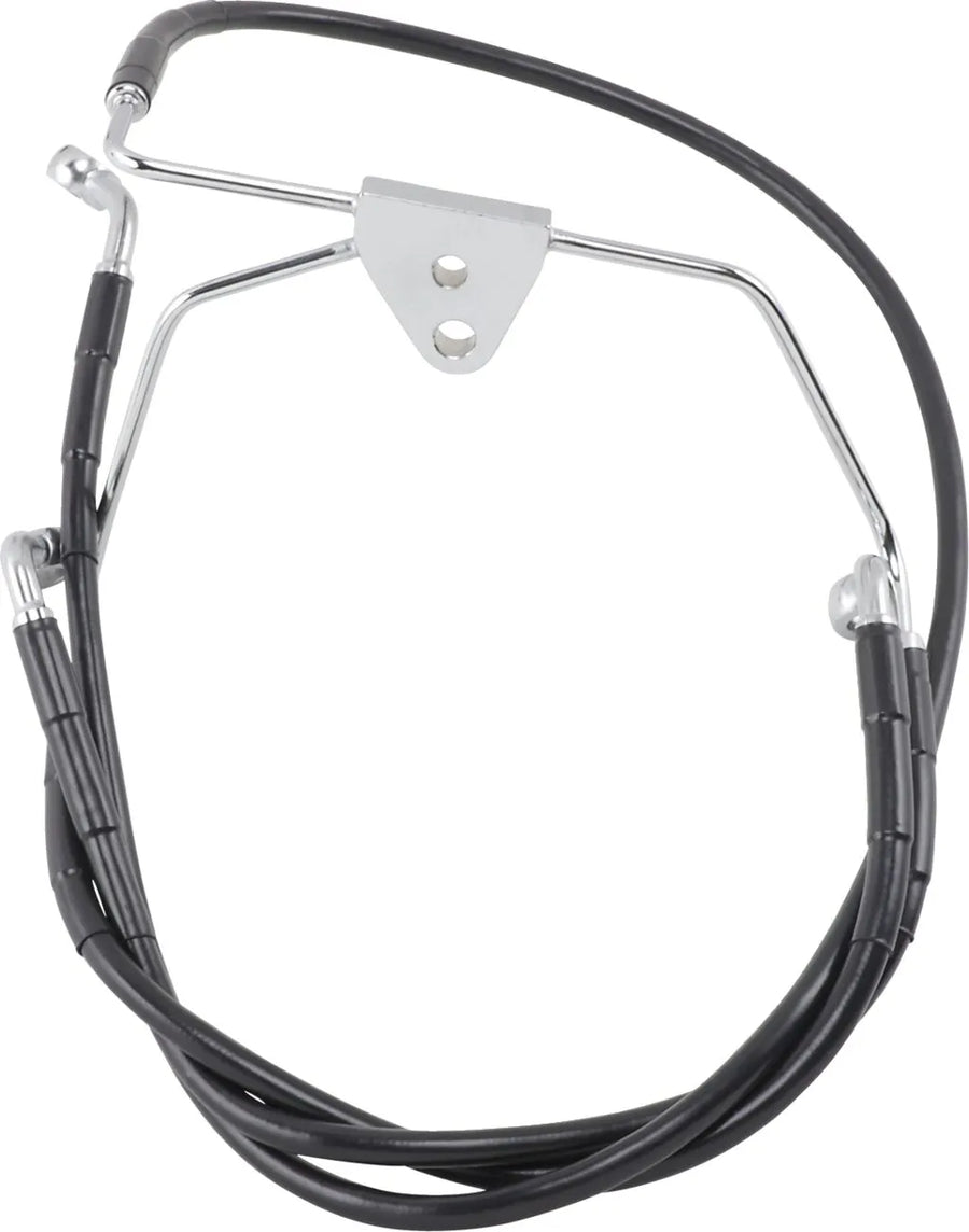 harley davidson flhtcui [DRAG SPECIALTIES] – Verlängertes schwarzes Vinyl-Bremsleitungs-Kit