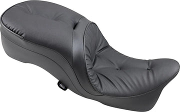 harley davidson touring [DRAG SPECIALTIES] – Siège en cuir 2 places, compatible dossier, touring - 0