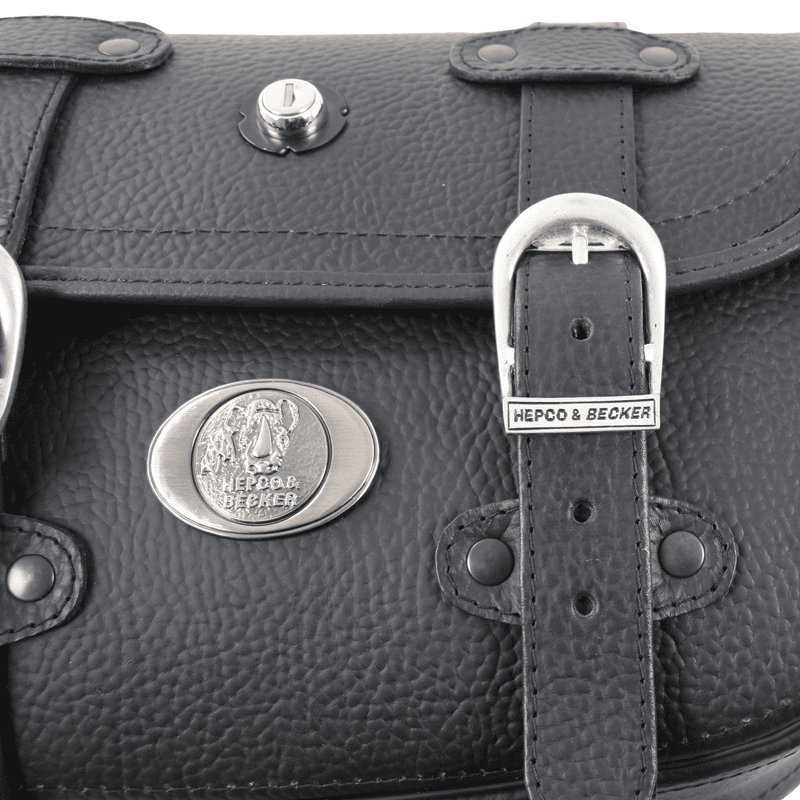 Sacoche moto [Hepco & Becker] - Cuir Liberty Big – support de sacoche tube