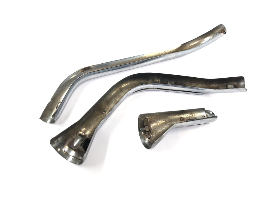 Kawasaki VN 1600 Classic VNT60A [2007] - Auspuffblende Krümmerverkleidung Chrom Hitzeschild Auspuffschutz