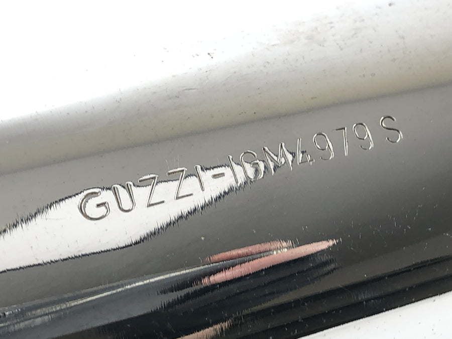 Moto Guzzi V7 Special [1971] - pot d'échappement arrière silencieux gauche chromé