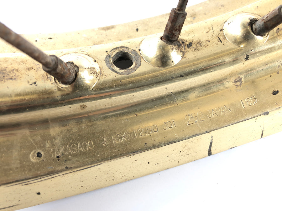 Yamaha XT 600 Zentere 34L [1985] - rim rear wheel Gold 2.50 x 18 "