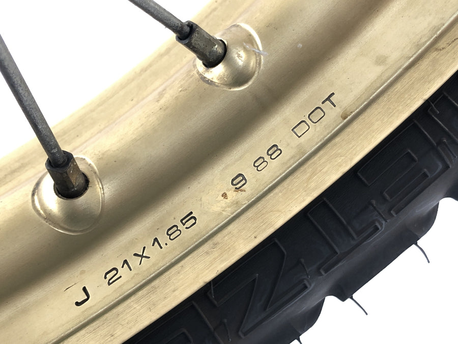 Honda NX 650 RD02 [1989] - front wheel wheel rim at the front with brake disc