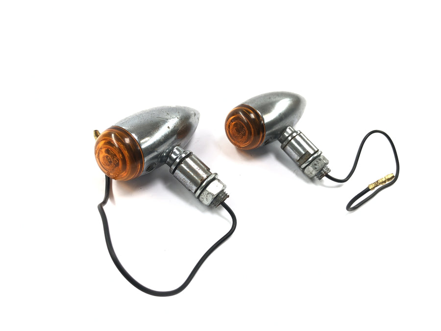 Kawasaki VN 800 VN800A [1996] - Indicator Pair Metal Housing Bullet Rear Indicator Light Set Pair