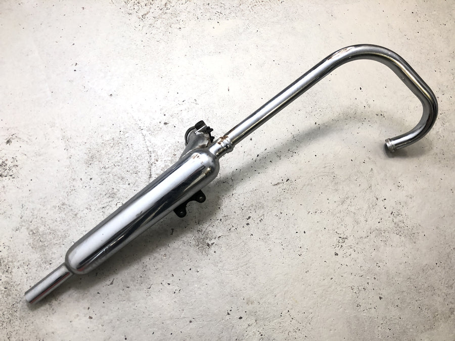 Kawasaki W 650 EJ650A [1999] - Auspuffanlage links Auspuffkrümmer Endtopf Schalldämpfer