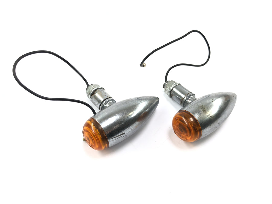Kawasaki VN 800 VN800A [1996] - Indicator Pair Metal Housing Bullet Rear Indicator Light Set Pair