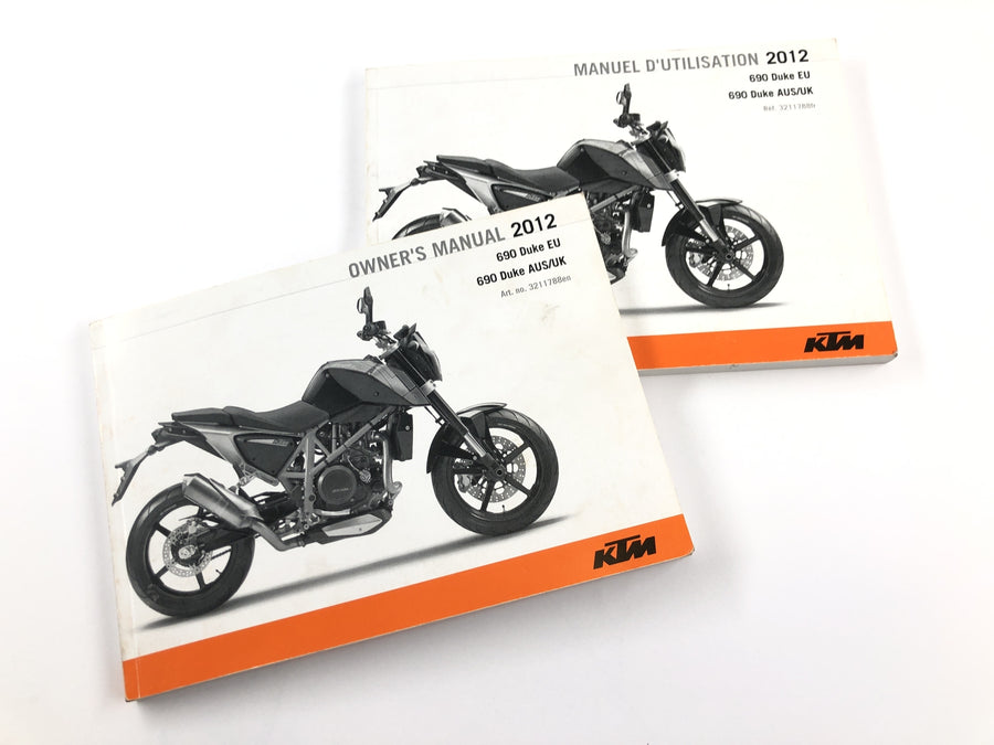 KTM 690 Duke [2012] - Bedienungsanleitung in englisch und französisch