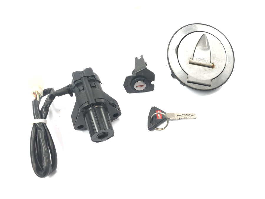 Aprilia RSV 1000 R [2004] - Lock set ignition lock tank cap seat lock
