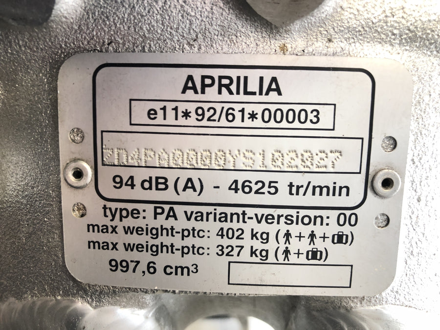 Aprilia SL 1000 FALCO PA [2000] - Cadre avec papiers
