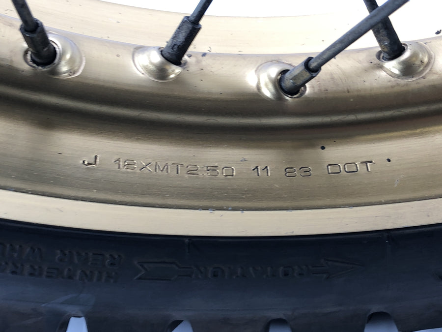 Yamaha XT 600 Z Ténéré 1vj [1986] - rear wheel wheel rim sparing wheel drum brake