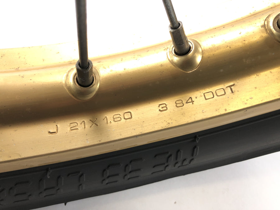 Yamaha XT 600 43F [1985] - front wheel rim spoke wheel Gold 1.60 x 21 inches