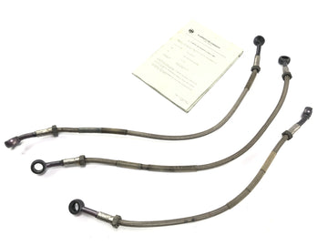 Kawasaki ZR7 ZR750F [1999] - brake line brake hose set steel flex stainless steel at the front with ABE