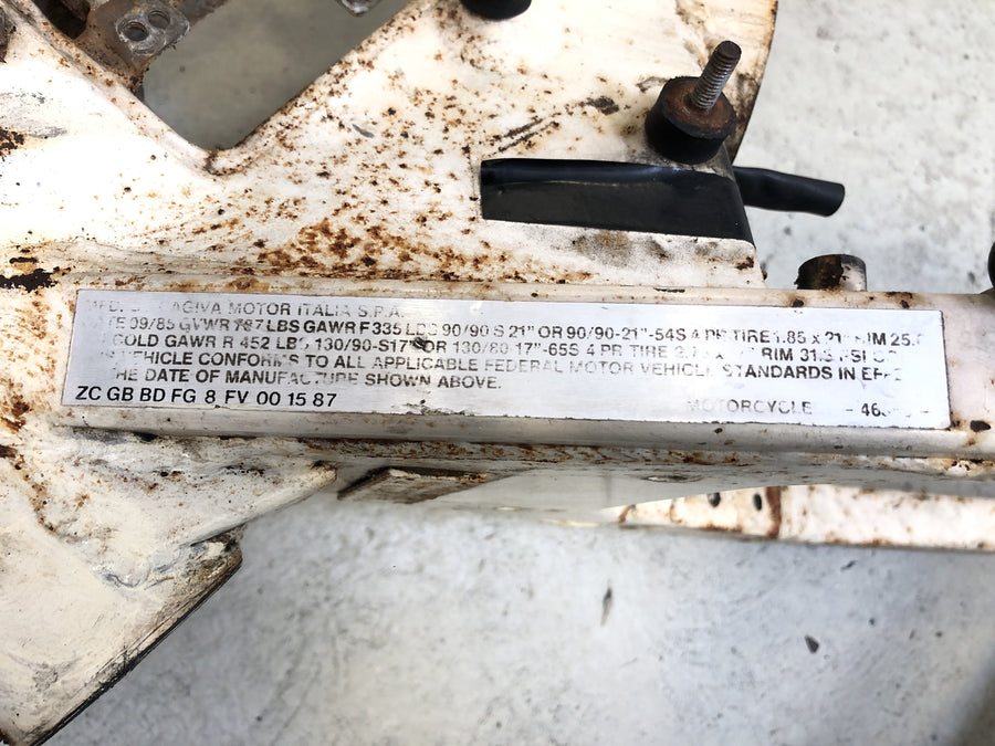 Cagiva elefant 650 [1984] - frame without papers
