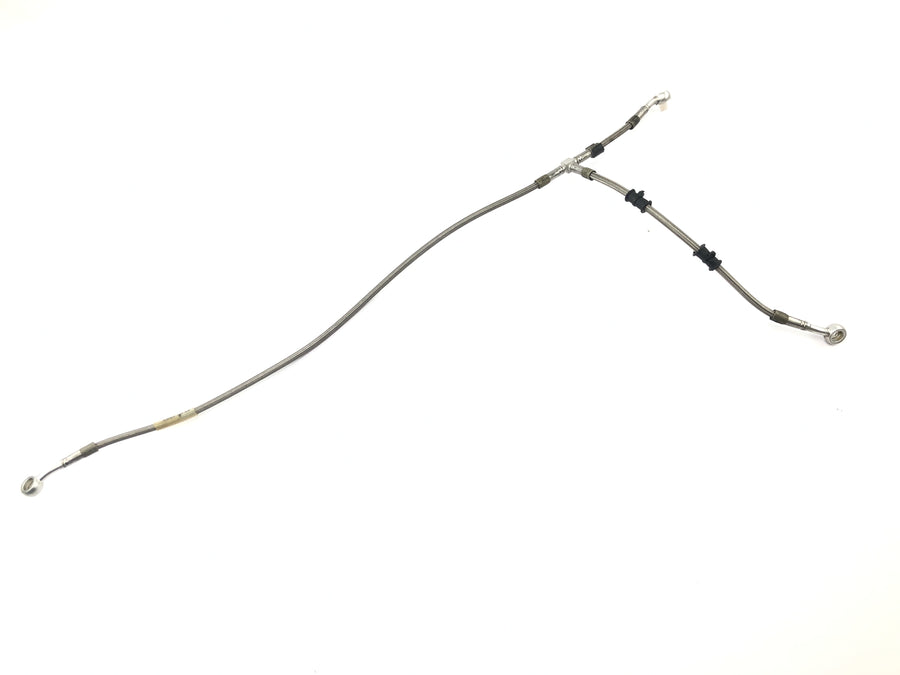 Moto Guzzi V11 Sport [1999] - Steel braided brake line at the front distribution line