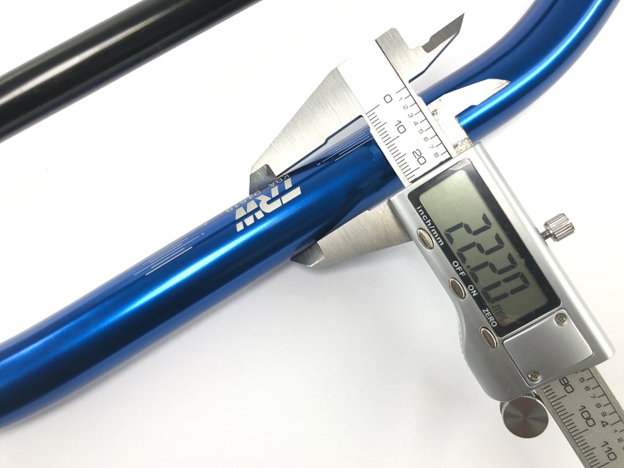 Yamaha DT 125 R DE03 [2000] - Lenker Crosslenker Aluminium blau verstärkt Querstrebe