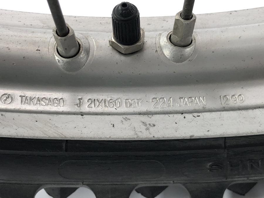 Yamaha YZ 426 F [2000] - Vorderrad Rad Felge vorne mit Bremsscheibe 21 Zoll
