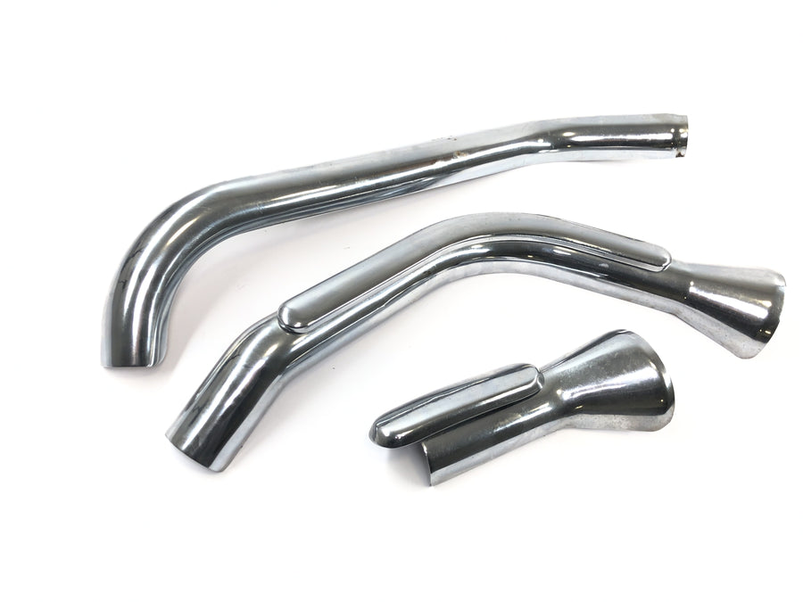 Kawasaki VN 1600 Classic VNT60A [2007] - Auspuffblende Krümmerverkleidung Chrom Hitzeschild Auspuffschutz